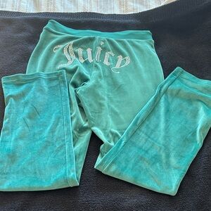 Juicy Couture Aqua Velour Lounge Pants